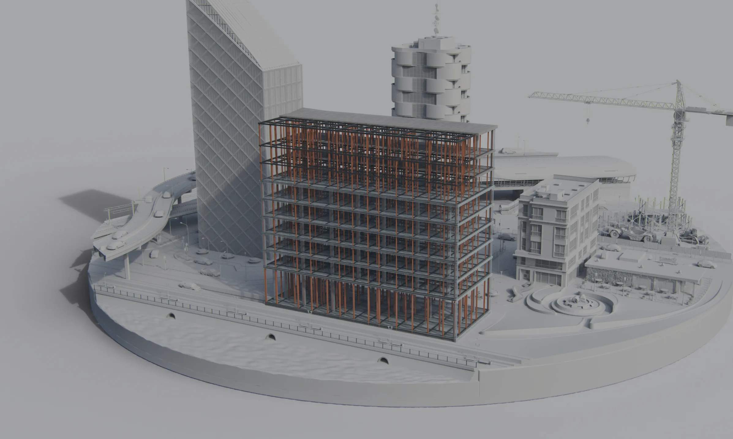 Edificio modelado en BIM — BIM Academy CUBUS